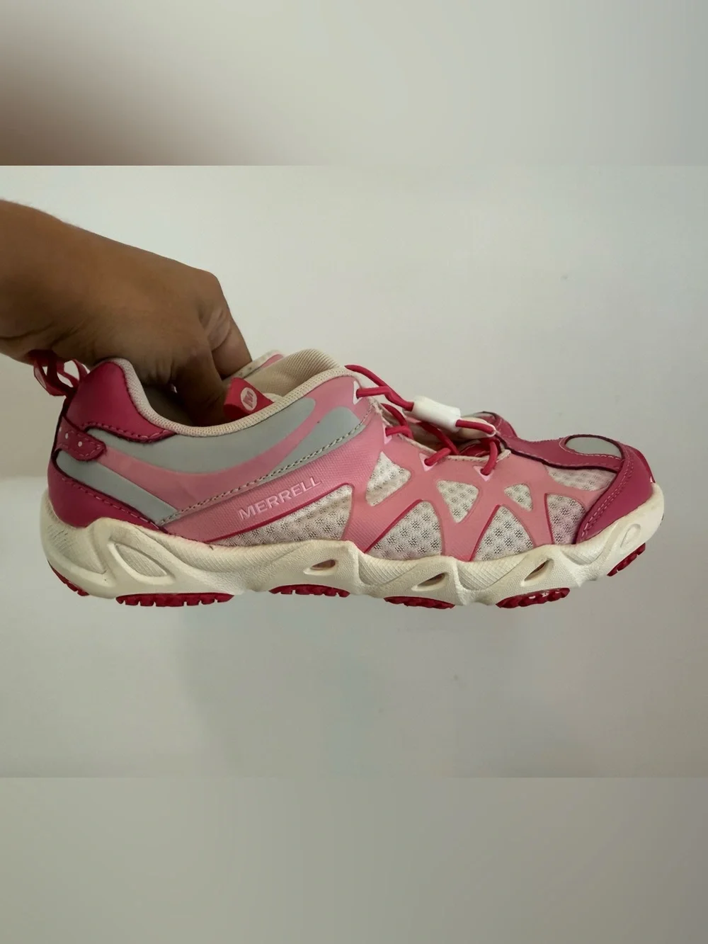 Merrell Kids Girls Children's Aquaterra Sprite Water Marlin Shoes Sz 4.5 US Pink